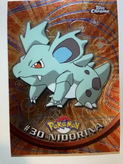 2000 Topps Chrome Pokemon Series 1 #30 Nidorina - Image 1