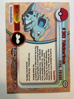 2000 Topps Chrome Pokemon Series 1 #30 Nidorina - Image 2