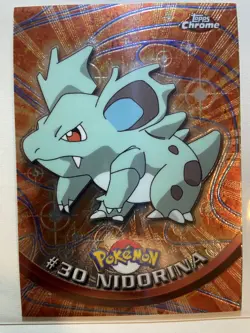 2000 Topps Chrome Pokemon Series 1 #30 Nidorina - Image 1