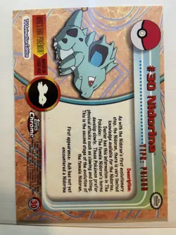 2000 Topps Chrome Pokemon Series 1 #30 Nidorina - Image 2