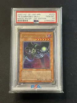 2002 Yu-Gi-Oh! Magic Ruler Toon Summoned Skull 1st Edition #MRL-073 PSA 10 - Image 2