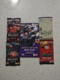 One Piece TCG Booster Pack Lot of 5 - English - Sealed - Image 1