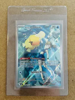 Misty's Psyduck Holo Illustration Rare Card 193/182 Destined Rivals Pokemon🔥 - Image 1