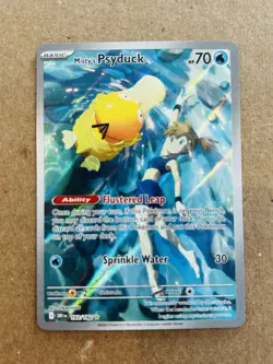 Misty's Psyduck Holo Illustration Rare Card 193/182 Destined Rivals Pokemon🔥 - Image 2