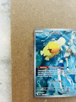 Misty's Psyduck Holo Illustration Rare Card 193/182 Destined Rivals Pokemon🔥 - Image 3