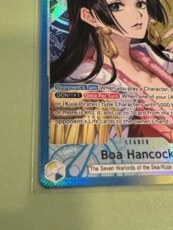Boa Hancock - OP14-041 Leader (Alternate Art) The Azure Sea's Seven Foil NM - Image 3