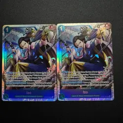 2x Izo ST22-002 SR Full Art Foil One Piece TCG Starter Deck 22 Ace & Newgate NM - Image 1
