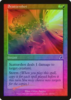 Magic the Gathering SCATTERSHOT #102/143 Scourge Red Foil Common 2003 NM Un-play - Image 1
