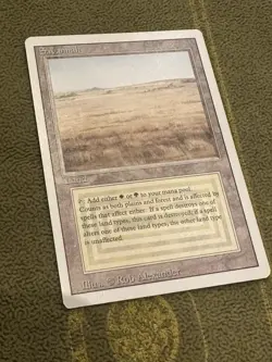 Magic the Gathering Savannah Dual Land, Revised Edition, Light Play English - Image 1