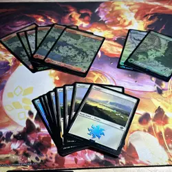 MTG LOTR Middle Earth FOIL Lot Of x70 Land Cards NM-Mint Pack Fresh. All Foil. - Image 3