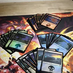 MTG LOTR Middle Earth FOIL Lot Of x70 Land Cards NM-Mint Pack Fresh. All Foil. - Image 4