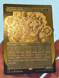 1X ETCHED FOIL Protean Hulk BORDERLESS NM MTG Magic Secret Lair EDH CEDH - Image 2