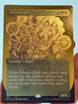 1X ETCHED FOIL Protean Hulk BORDERLESS NM MTG Magic Secret Lair EDH CEDH - Image 4