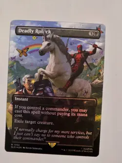 Deadly Rollick - R1754 Rainbow Foil - Secret Lair - Deadpool - MTG - NM - Rolick - Image 1