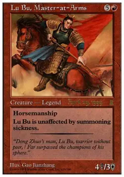 Lu Bu, Master at Arms - Prerelease Promo - 4/29/1999 Pre-Release Promos Near Min - Image 1