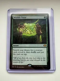 Worldly Tutor NON-FOIL Dominaria Remastered #185 NM - MTG ENG - Image 1