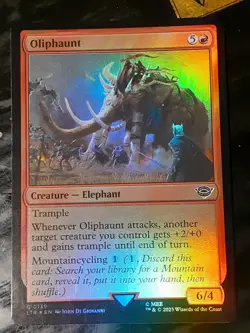 Oliphaunt FOIL , Lord of the Rings , Near M, MTG , FREE SHIPPING - Image 1