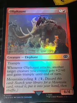 Oliphaunt FOIL , Lord of the Rings , Near M, MTG , FREE SHIPPING - Image 2