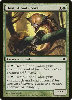 1x Death-Hood Cobra - NM English MTG - New Phyrexia - Image 1