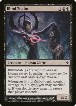 1x Blind Zealot - NM English MTG - New Phyrexia - Image 1