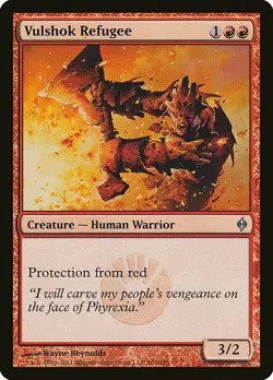 1x Vulshok Refugee - NM English MTG - New Phyrexia - Image 1