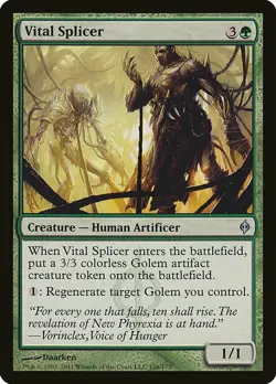 1x Vital Splicer - NM English MTG - New Phyrexia - Image 1