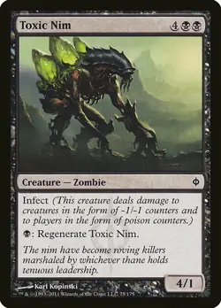 1x Toxic Nim - NM English MTG - New Phyrexia - Image 1