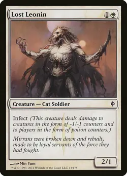 1x Lost Leonin - NM English MTG - New Phyrexia - Image 1