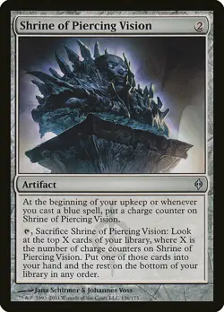 1x Shrine of Piercing Vision - NM English MTG - New Phyrexia - Image 1