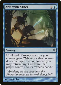 1x Arm with Aether - NM English MTG - New Phyrexia - Image 1