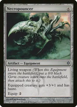 1x Necropouncer - NM English MTG - New Phyrexia - Image 1