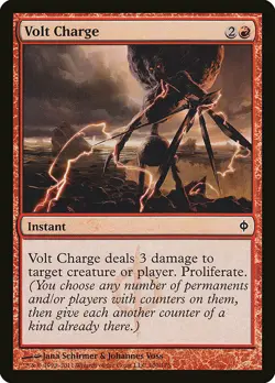 1x Volt Charge - NM English MTG - New Phyrexia - Image 1