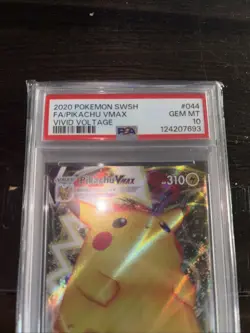 Pokemon Pikachu Vmax 044/185 Vivid Voltage Full Art PSA 10 - Image 2
