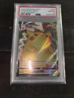 Pokemon Pikachu Vmax 044/185 Vivid Voltage Full Art PSA 10 - Image 3