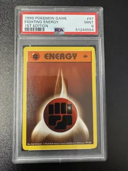 1999 Pokemon Game Fighting Energy #97 1ST Edition PSA 9 - Image 1