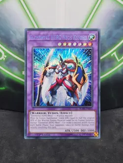 Yugioh Elemental HERO Neos Knight BLHR-EN064 Secret Rare 1st Edition NM - Image 1