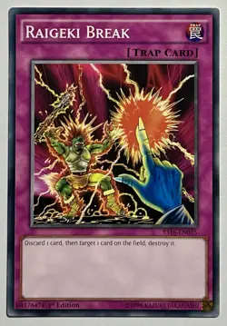 Raigeki Break YS16-EN035 (NM) Common 1st Edition Yu-Gi-Oh! Card TCG - Image 1