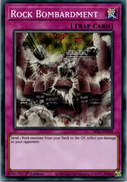 Yugioh Rock Bombardment SESL-EN058 1st Edition Super Rare NM - Image 1