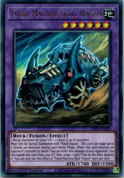 Yugioh Fossil Machine Skull Wagon GFP2-EN020 1st Edition Ultra Rare NM - Image 1