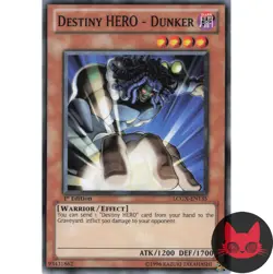 Yugioh Destiny HERO - Dunker LCGX-EN135 Common 1st Edition NM - Image 1