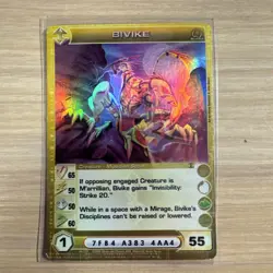 Chaotic 44/222 Bivike Super Rare 1st Edition Holo Card - Image 1