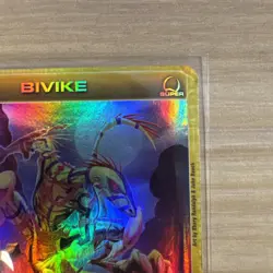 Chaotic 44/222 Bivike Super Rare 1st Edition Holo Card - Image 3