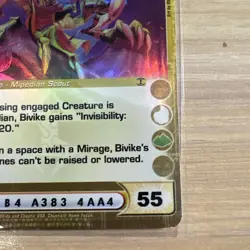 Chaotic 44/222 Bivike Super Rare 1st Edition Holo Card - Image 4