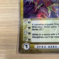 Chaotic 44/222 Bivike Super Rare 1st Edition Holo Card - Image 5