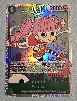 One Piece Tcg Legacy Of The Master Perona OP12-034 SR English - Image 1