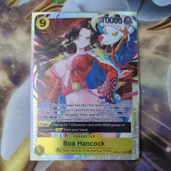 Boa Hancock One Piece The Azure Sea's Seven #OP14-112 SR Super Rare Holo Foil - Image 1