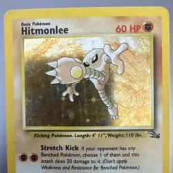Pokemon TCG - Hitmonlee 7/62 Fossil Holo Rare WOTC 1999 HP - Image 2