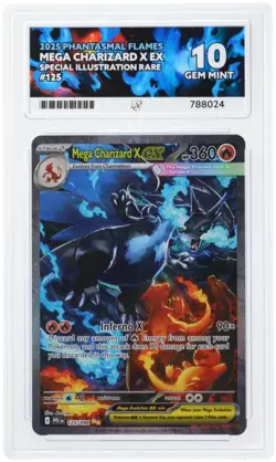Pokemon TCG Mega Charizard X EX 125/094 - ACE 10 - Perfect Subgrades - Image 2