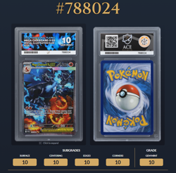 Pokemon TCG Mega Charizard X EX 125/094 - ACE 10 - Perfect Subgrades - Image 3