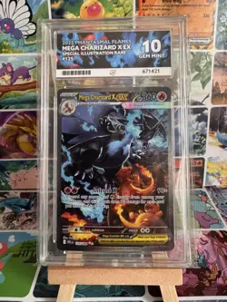 Pokemon TCG Mega Charizard X EX 125/094 🔥 - Ace 10 PERFECT SUBGRADES - Image 1